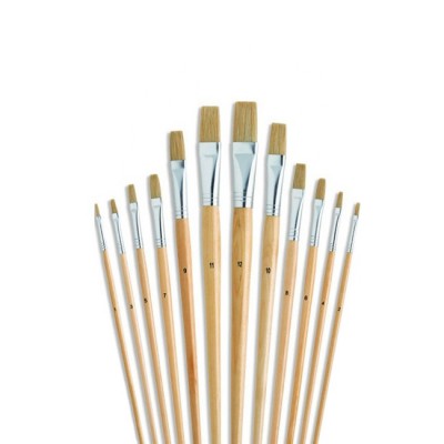 Chinese Manufacturer color Handle Oil Painting Brush Group Art Supplies artist brush